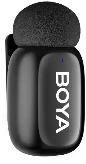 Mikrofony BOYA mini 2-01 belaidės 2.4GHz USB-C - juoda