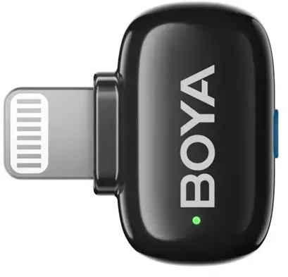 Mikrofony BOYA mini 2-01 belaidės 2.4GHz USB-C - juoda