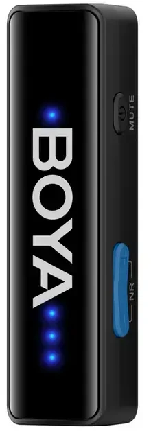 BOYA BOYALINK V2.0 belaidžiai mikrofonai 2.4GHZ USB-C - Juodas