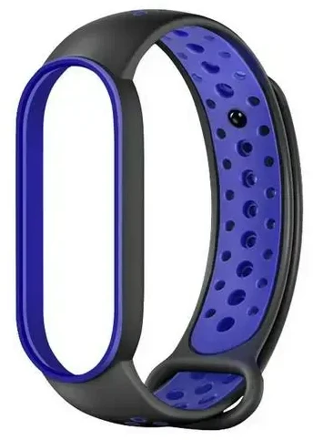 Beline Design Mi Band 7/6/5 apyrankė juodos spalvos-mėlynas