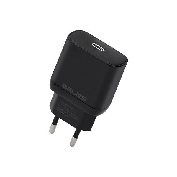 Beline įkroviklis 1x USB-C 30W juodos spalvos (tik galvutė) PD 3.0 BLNCB30 GaN