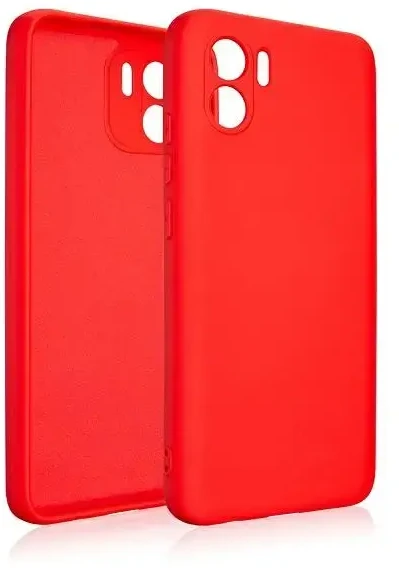 Beline silikoninis Redmi A5 dėklas, raudonas