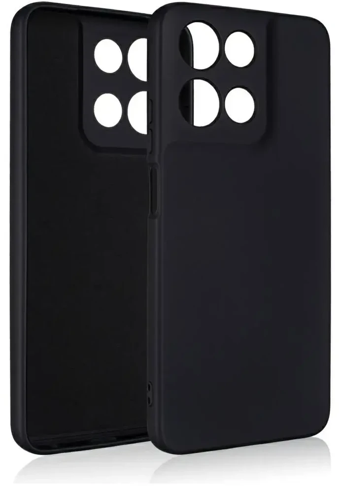 Dėklas Beline Silicone, skirtas Motorola Moto G PLAY 2026, juodos spalvos
