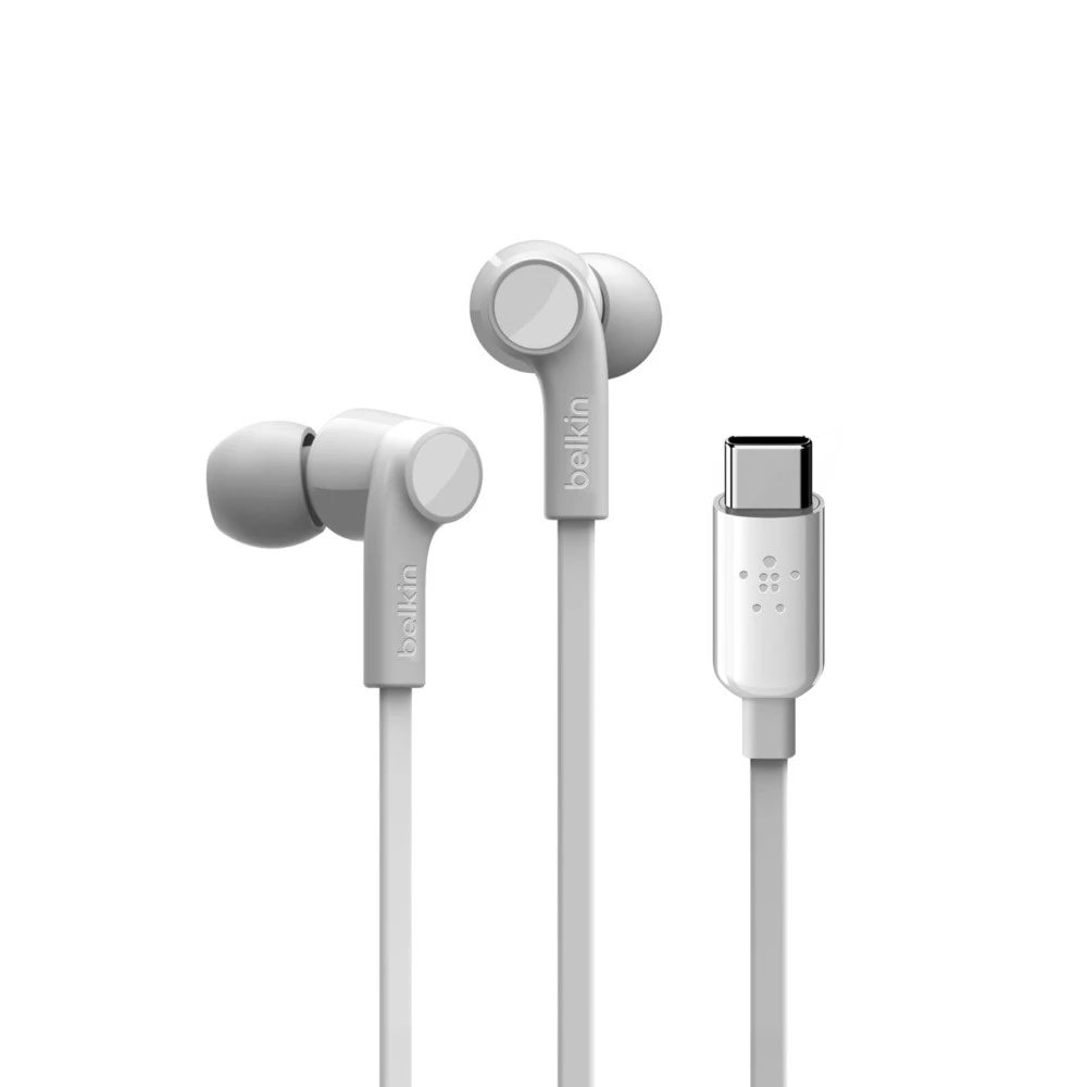 Ausinės Belkin SOUNDFORM G3H0002btWHT USB-C balta