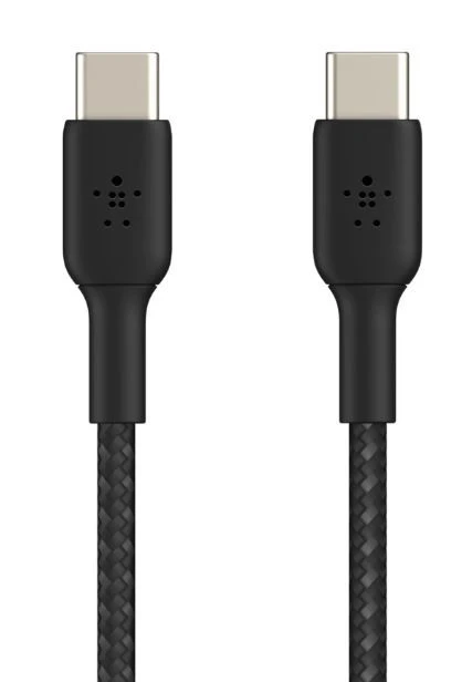 BELKIN BRAIDED USB-C TO USB-C CABLE,1M, Juodas