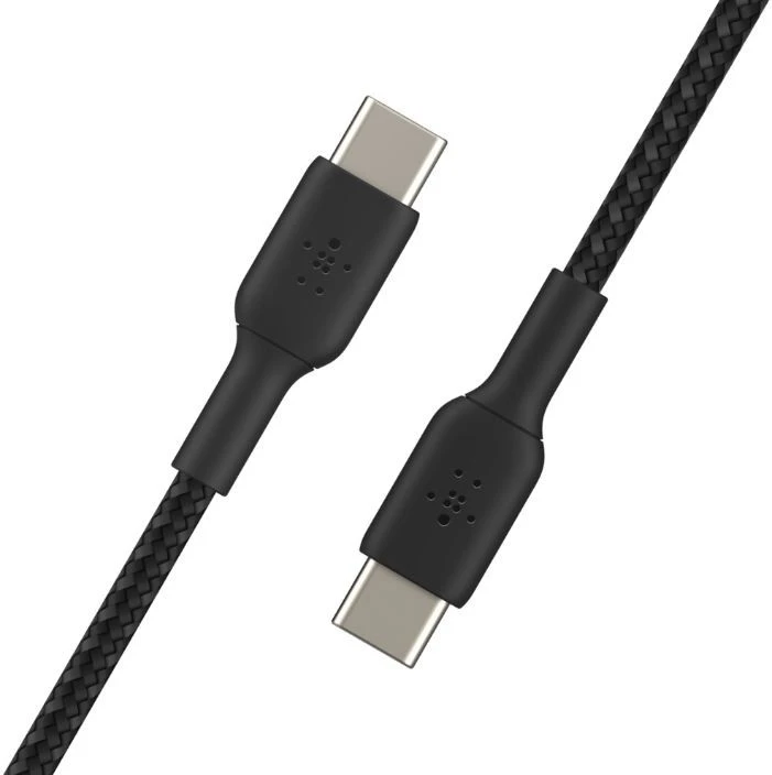 BELKIN BRAIDED USB-C TO USB-C CABLE,1M, Juodas