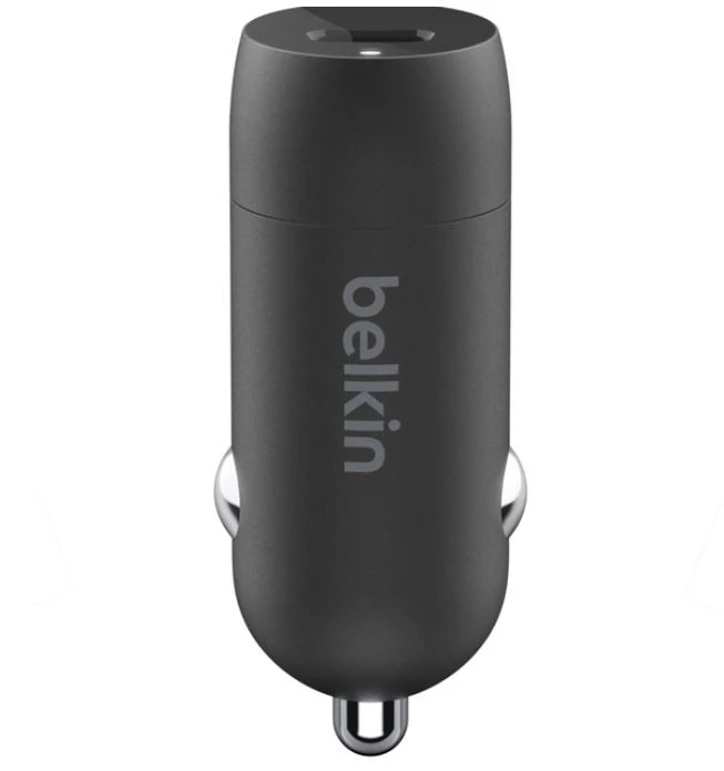 Belkin 30W USB-C, PD, PPS, juoda + kabelis USB-C
