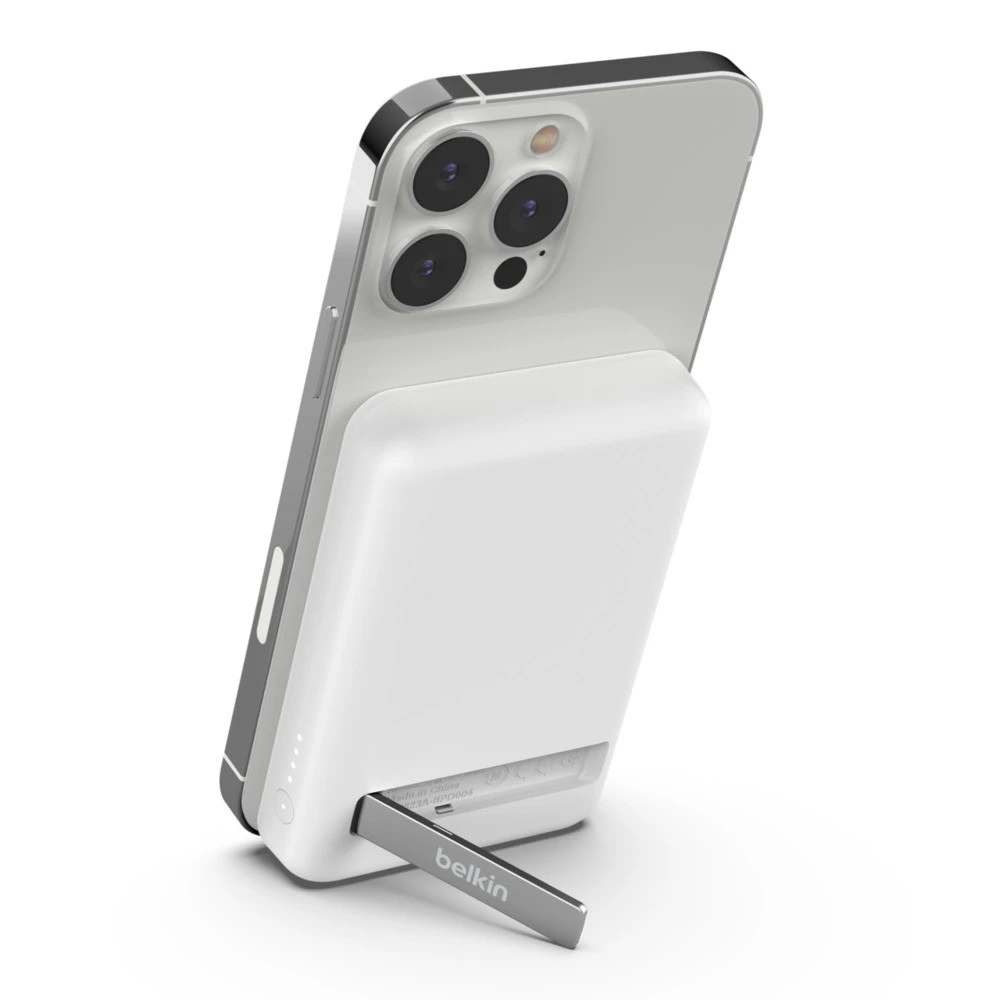 Nešiojama Baterija - Belkin 5000 mAh Belaidis Įkroviklis, Balta