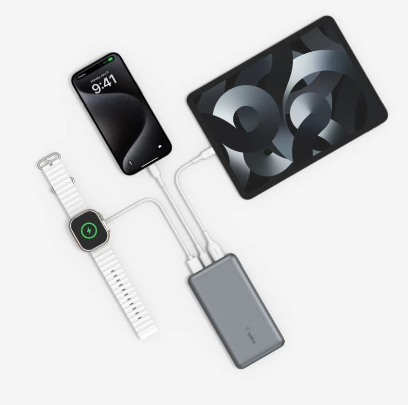 Išorinė baterija - Belkin 10000mAh 15W Pilka