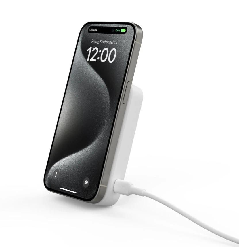 Belkin MagSafe Qi2 10000 mAh 15W balta