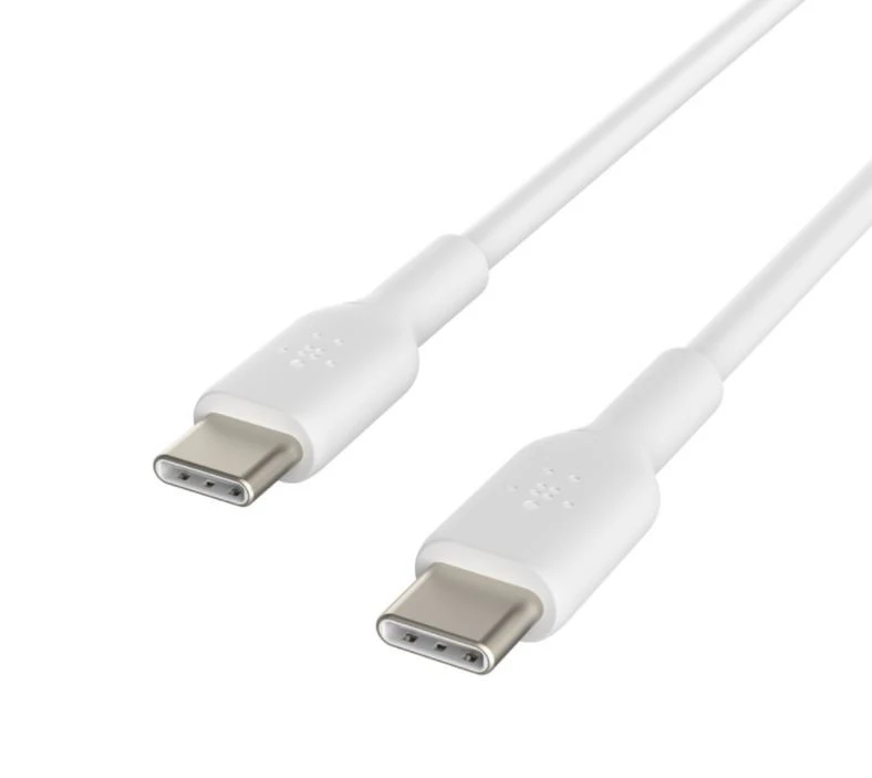 Belkin USB-C/USB-C kabelis 1 m PVC, baltas CAB003bt1MWH
