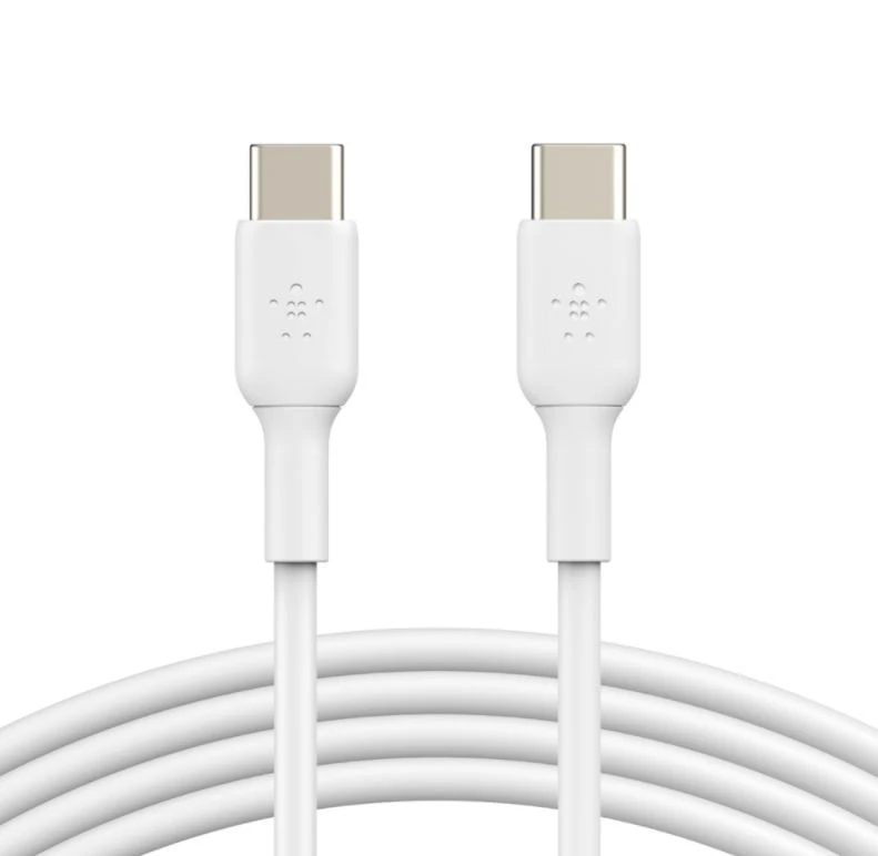 Belkin USB-C/USB-C kabelis 1 m PVC, baltas CAB003bt1MWH