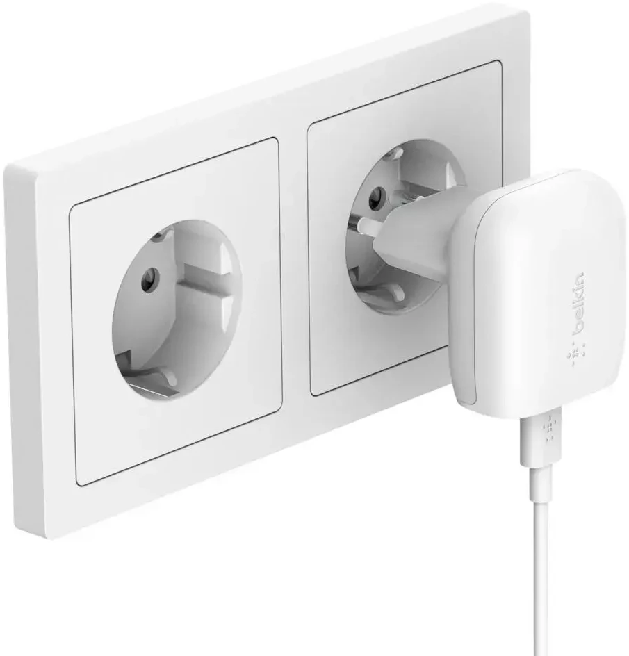 Belkin USB-C namų įkroviklis ir C-LTG kabelis, 18 W, 1,2 m, Baltas