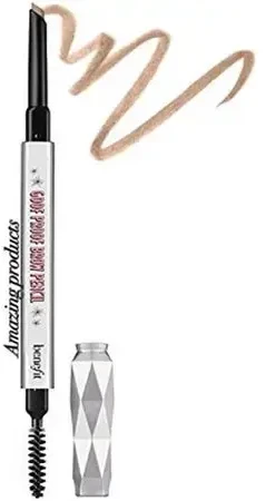 Benefit Goof Proof Brow Shaping Pieštukas antakių pieštukas, atspalvis: 01 Cool Light Skirtas šviesiems plaukams, 0.34 g