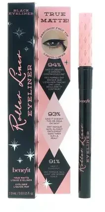Benefit Roller Liner True Matte Liquid Akių apvadas skystas akių apvadas, atspalvis: Juodas, 1 ml