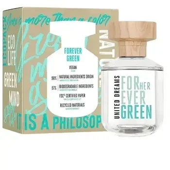 Benetton United Dreams Forever Žalias EDT tualetinis vanduo moterims, 80 ml
