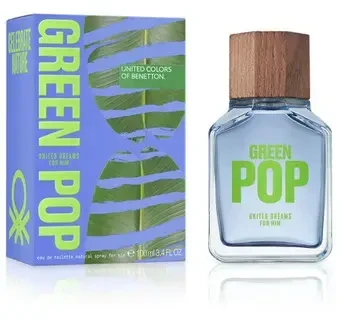 Benetton United Dreams Žalias Pop EDT tualetinis vanduo vyrams, 100 ml