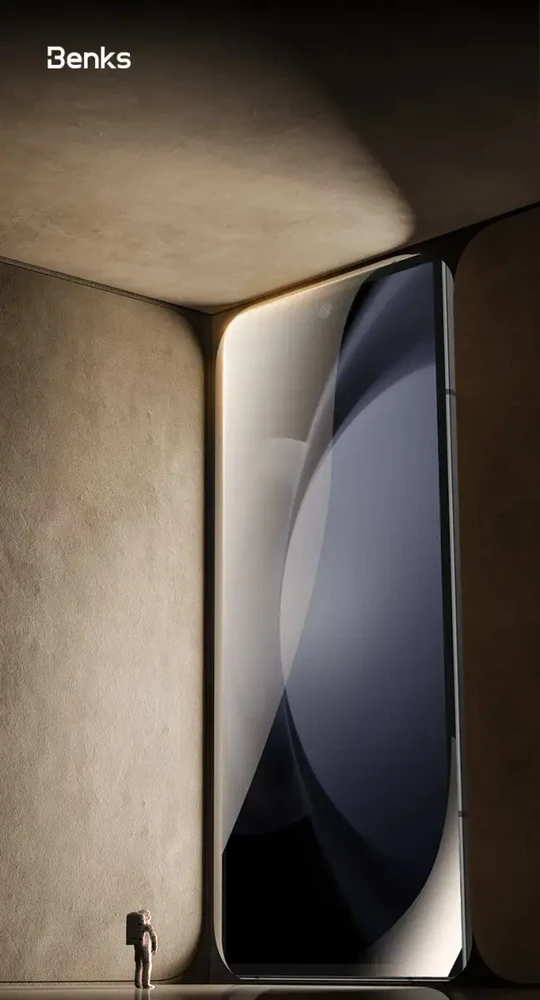 Benks Apsauginis stiklas Glass Warrior HD skirtas Samsung Galaxy Z Fold 6 juodos spalvos