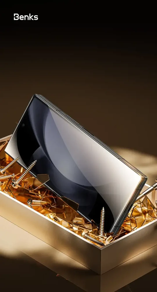 Benks Apsauginis stiklas Glass Warrior HD skirtas Samsung Galaxy Z Fold 6 juodos spalvos