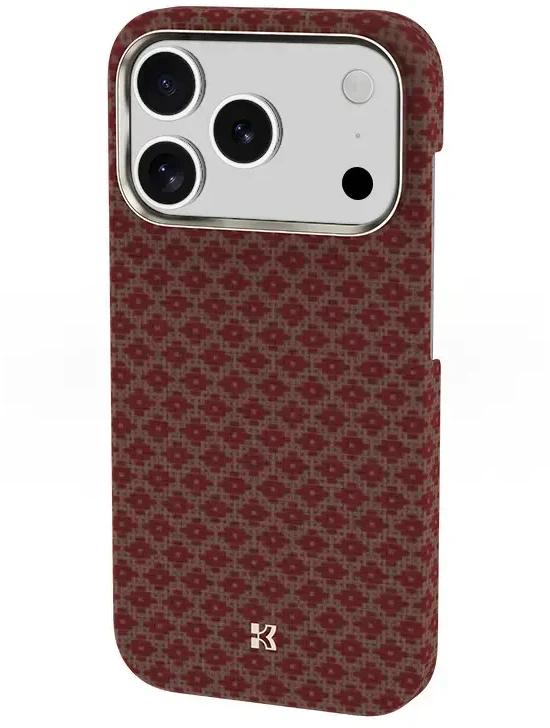 Benks Magnetic Armor Air Armor Grid Kevlar dėklas Metal Frame 600D (0069) skirtas iPhone 17 Pro oranžinis