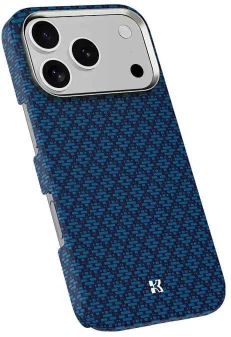 Benks Magnetic Armor Air Armor Grid Kevlar dėklas Metal Frame 600D (0070) skirtas Apple iPhone 17 Pro Max mėlynas