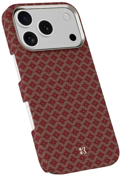 Benks Magnetic Armor Air Armor Grid Kevlar dėklas Metal Frame 600D (0069) skirtas iPhone 17 Pro oranžinis