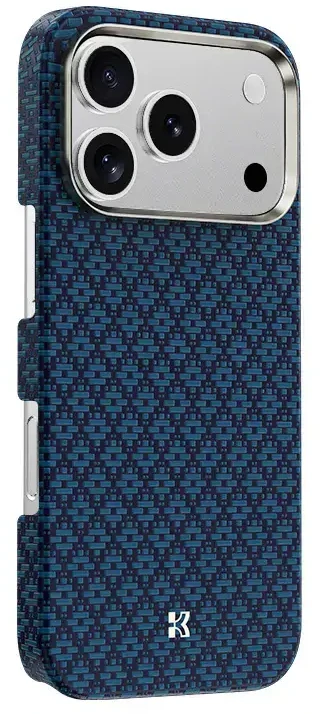 Benks Magnetic Armor Air Armor Grid Kevlar dėklas Metal Frame 600D (0070) skirtas Apple iPhone 17 Pro Max mėlynas