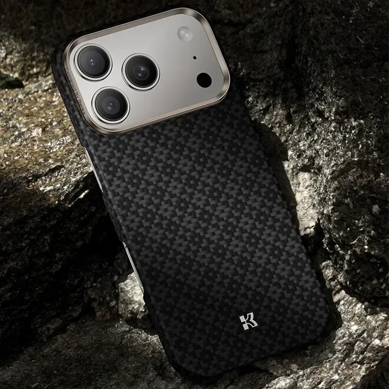 Benks Magnetic Armor Air Armor Grid Kevlar dėklas Metal Frame 600D (B068), skirtas Apple iPhone 17 Air, juodos spalvos