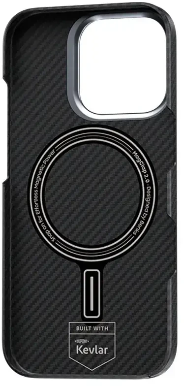 Benks dėklas Magnetic Armor Air Kevlar 600D Summit Mont-Blanc (A065), skirtas iPhone 16 Pro