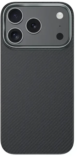 Benks Dėklas Magnetic Armor Air Kevlar Metal Frame 600D (0070) skirtas Apple iPhone 17 Pro Max juodos spalvos