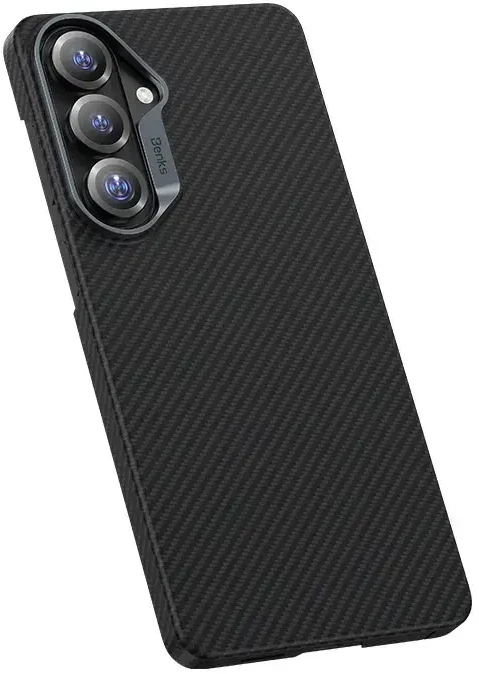 Benks Magnetic Armor Air Kevlar dėklas Metal Frame 600D (J048) skirtas Samsung Galaxy S26 juodas