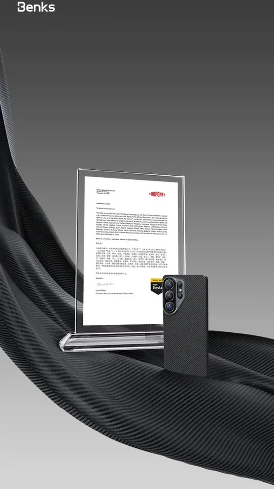 Benks Magnetic Armor Air Kevlar dėklas Metal Frame 600D (J048) skirtas Samsung Galaxy S26 juodas