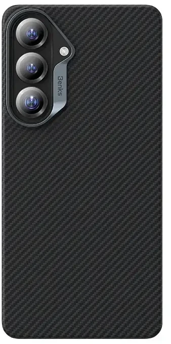 Benks Magnetic Armor Air Kevlar dėklas Metal Frame 600D (J048) skirtas Samsung Galaxy S26 juodas