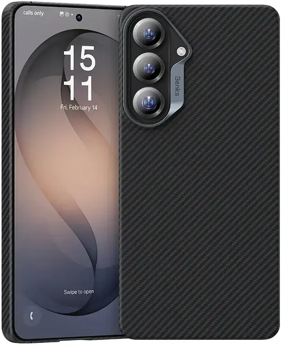 Benks Magnetic Armor Air Kevlar dėklas Metal Frame 600D (J048) skirtas Samsung Galaxy S26 juodas