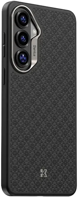 Benks Magnetic Armor Pro Armor Grid Kevlar dėklas Metal Frame 600D (H048) skirtas Samsung Galaxy S26 juodas
