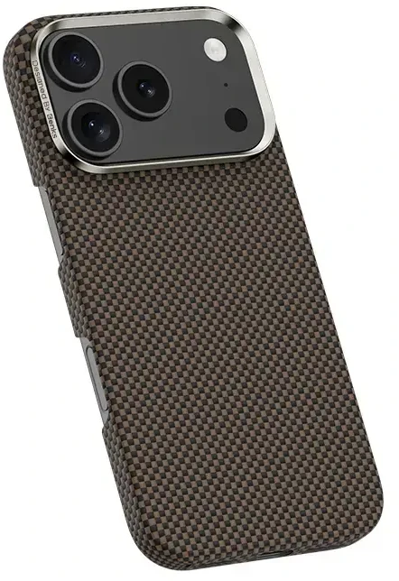 Benks Dėklas Magnetic Armor Tint Kevlar 1000D (0069) skirtas Apple iPhone 17 Pro aukso spalvos