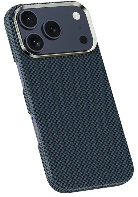 Dėklas Benks Magnetic Armor Tint Kevlar 1000D (A070) skirtas Apple iPhone 17 Pro Max mėlynos spalvos