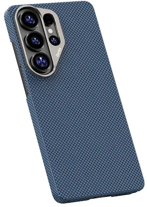 Benks dėklas Magnetic Armor Tint Kevlar 1000D (B050) skirtas Samsung Galaxy S26 Ultra mėlynos spalvos
