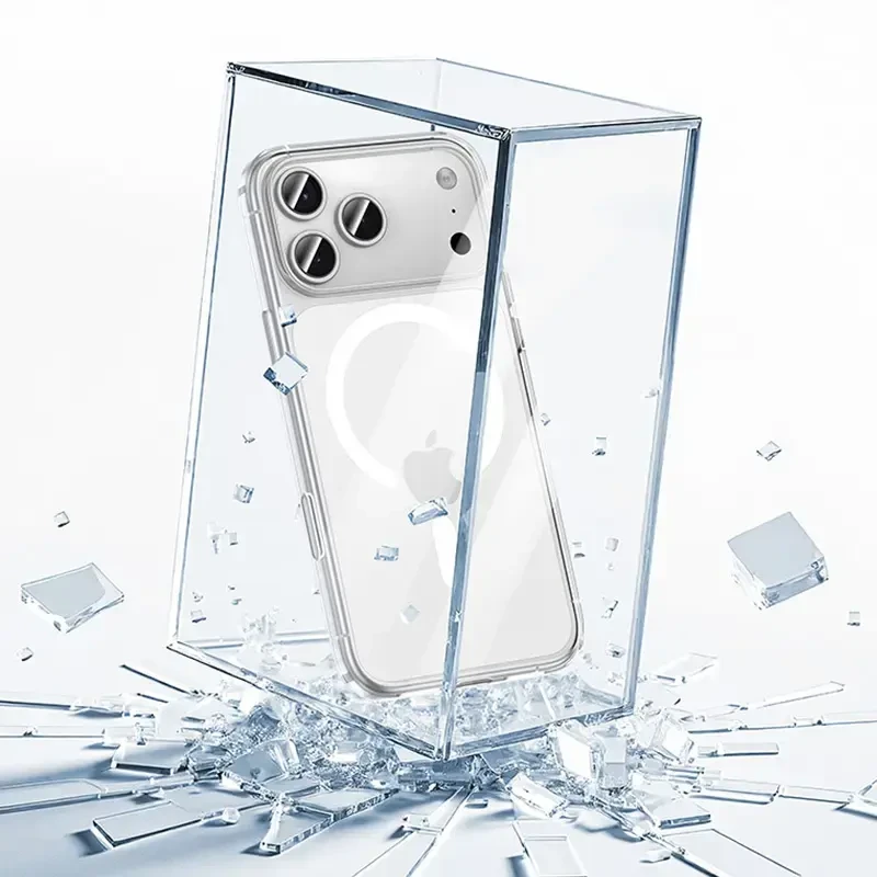 Benks Magnetic Crystal dėklas skirtas Apple iPhone 17 Pro transparent (Camera Control Button)