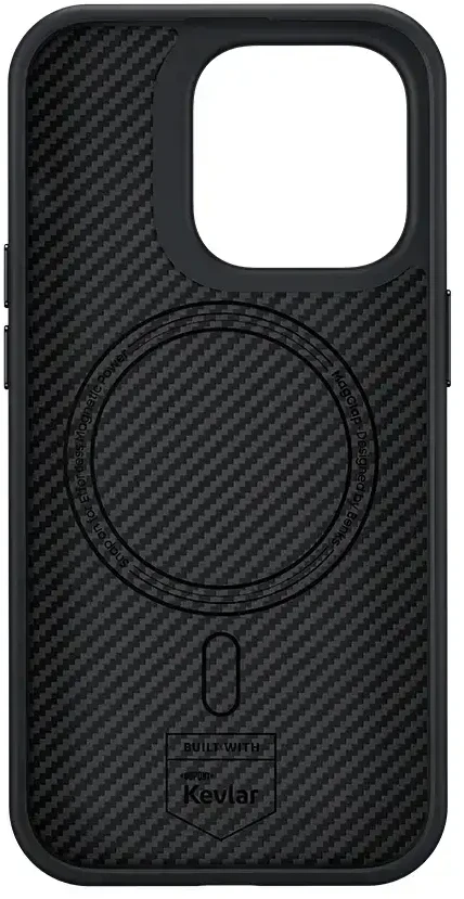 „Benks Magnetic Hybrid Armor Pro Kevlar“ telefono dėklas, skirtas „iPhone 15 Plus“, juodas