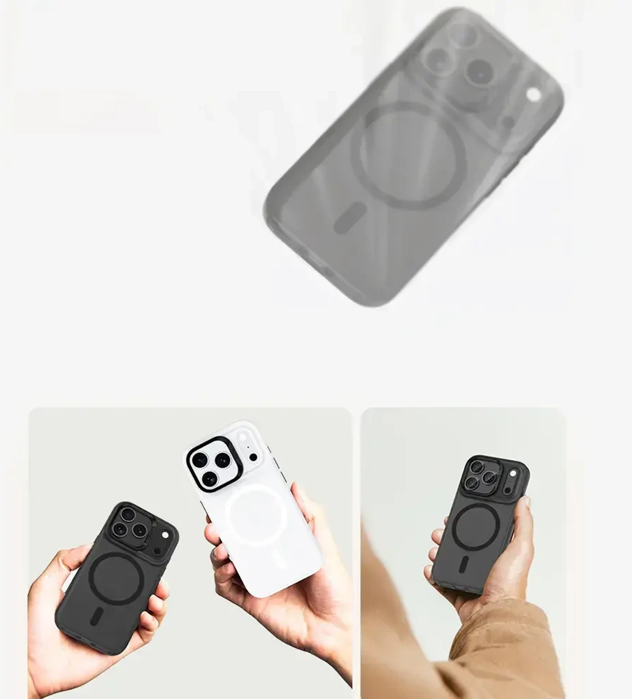 Benks Dėklas Magnetic Lucid Armor (0067) skirtas Apple iPhone 17 juodos spalvos (Camera Control Button)