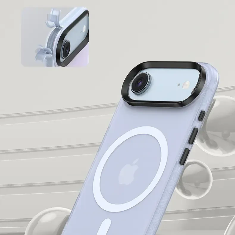 Dėklas Benks Magnetic Lucid Armor Case (C068) skirtas Apple iPhone 17 Air mėlynos spalvos (Camera Control Button)