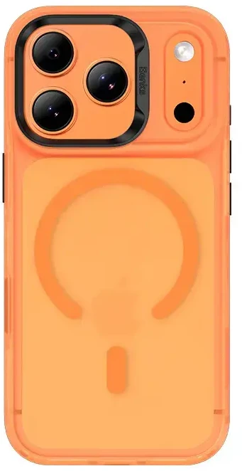 Dėklas Benks Magnetic Lucid Armor Case (C070) skirtas Apple iPhone 17 Pro Max oranžinės spalvos (Camera Control Button)