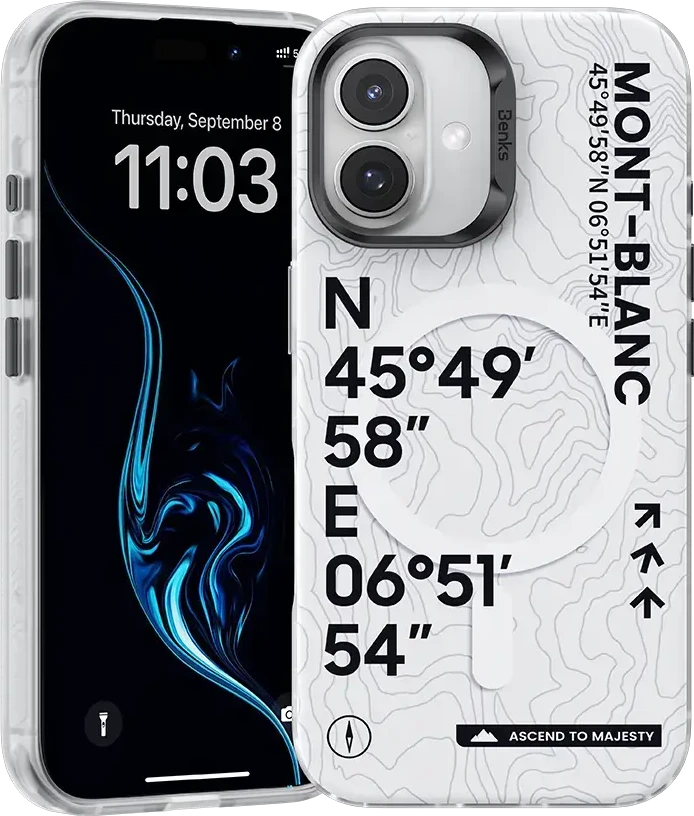 Benks Magnetic Summit Mont Blanc dėklas skirtas Apple iPhone 16 Plus