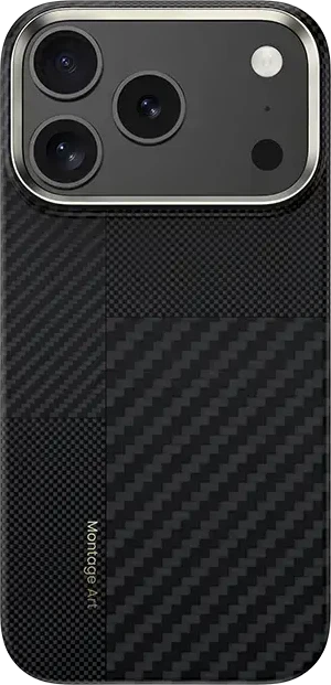 Benks Dėklas Montage Magnetic Armor Air Kevlar Metal Frame 600D+1500D (MB69) skirtas iPhone 17 Pro juodos spalvos