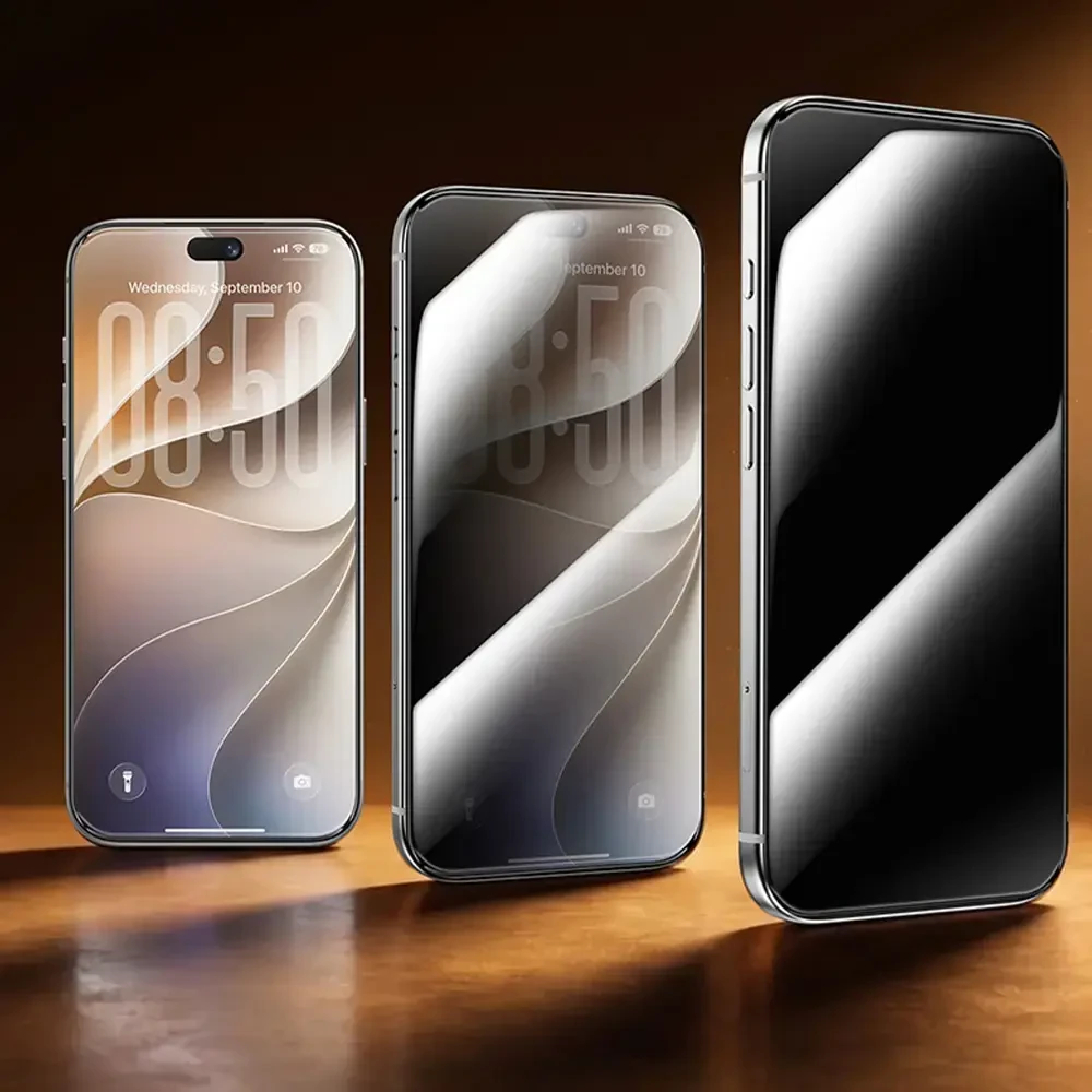 Benks Grūdintas stiklas Air Shield Privacy (C.M.LT.AP.00.F071), skirta Iphone 18 Pro Max, juodas – 10 vnt.