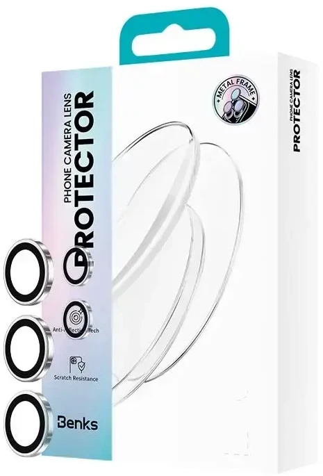 Benks Apsauginis stiklas Glass Warrior Lens Protector on camera skirtas Samsung Galaxy S26 Ultra (lens 5 pieces) transparent
