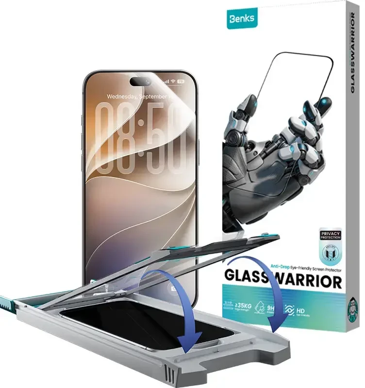 Benks Apsauginis stiklas Glass Warrior Privacy iPhone 18 Pro