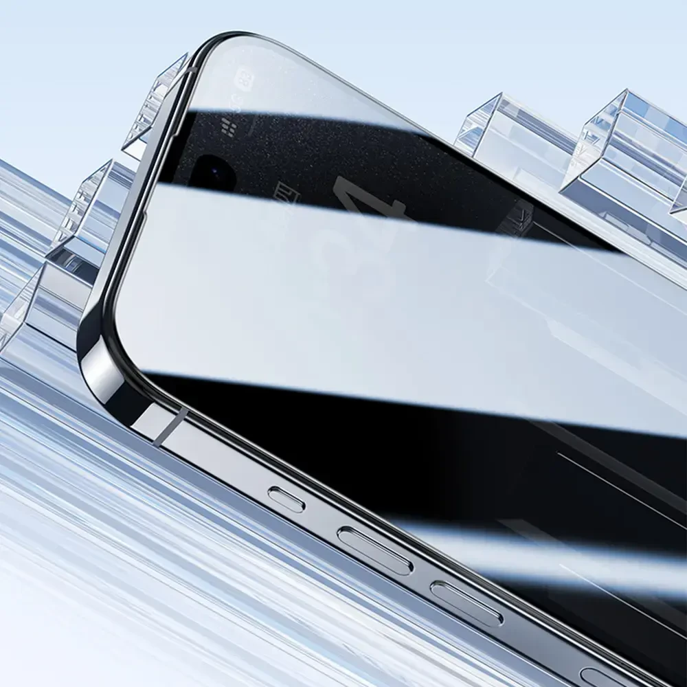 Benks apsauginis stiklas Ultra Shield Privacy Glass (FK66) skirtas Apple iPhone 16 Pro Max juodos spalvos