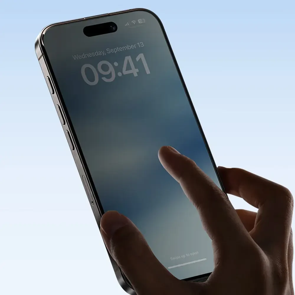 Benks apsauginis stiklas Ultra Shield Privacy Glass (FK66) skirtas Apple iPhone 16 Pro Max juodos spalvos